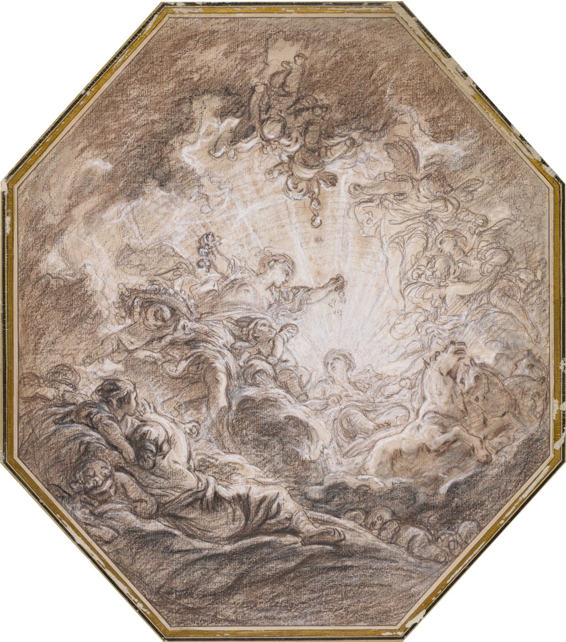 Aurora kündigt die Ankunft der Morgensonne an, ca. 1765 von Francois Boucher