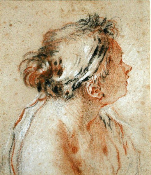 Kopf einer Nymphe von François Boucher