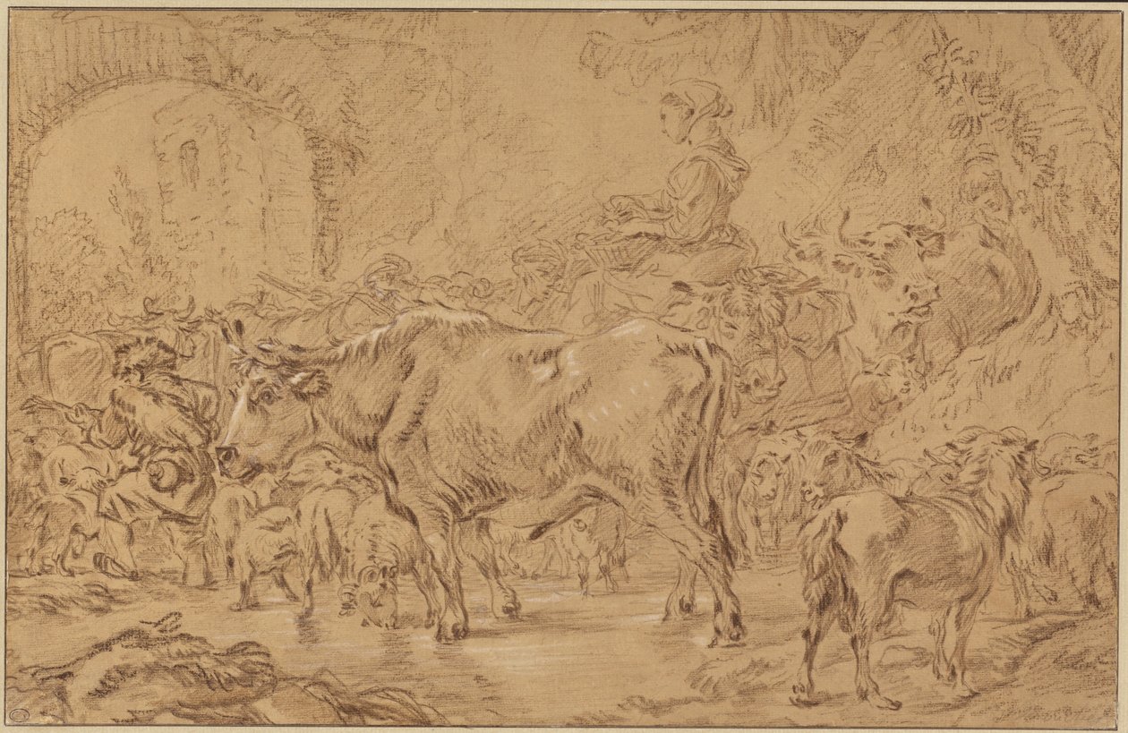 Rückkehr zur Herde von François Boucher