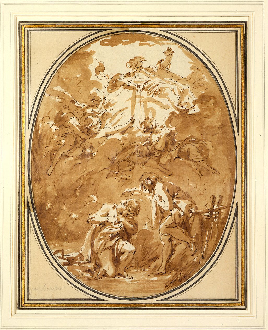 Die Taufe Christi von François Boucher