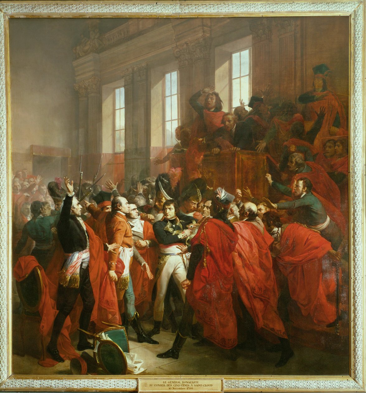 General Bonaparte im Rat der Fünfhundert in Saint-Cloud von Francois Bouchot