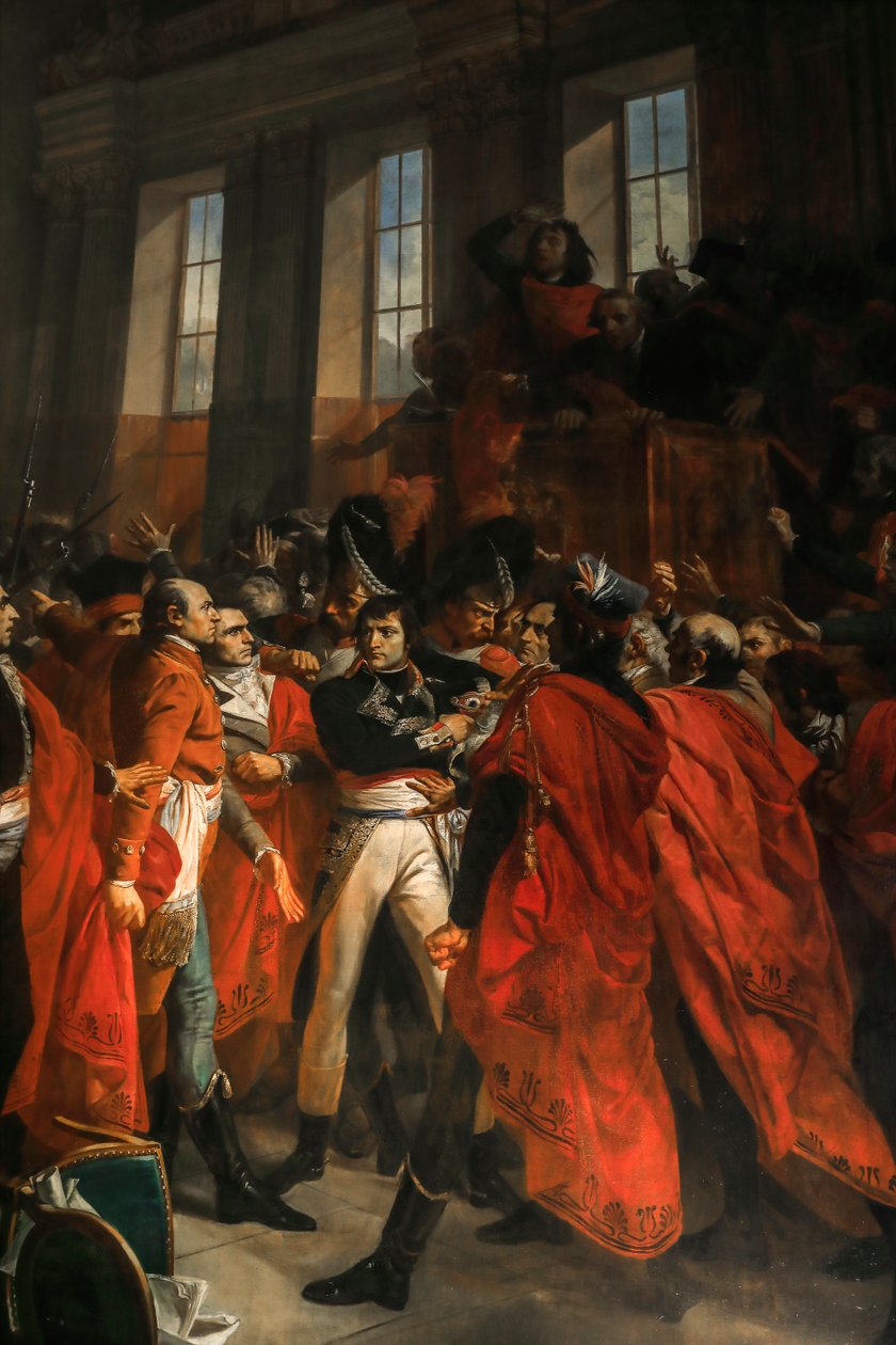 General Bonaparte im Rat der Fünfhundert in Saint-Cloud von Francois Bouchot