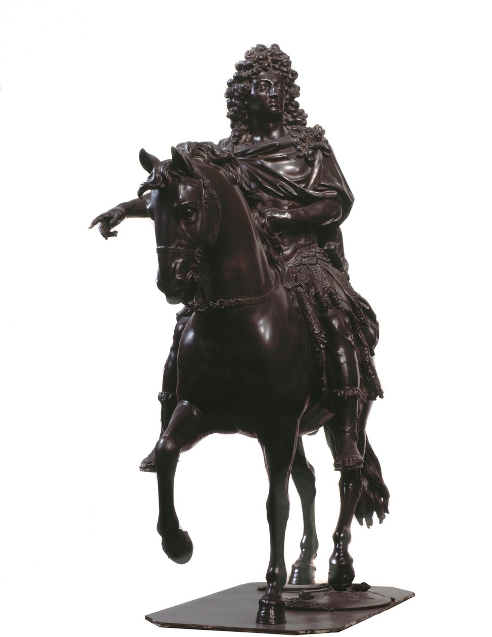 Reiterporträt von König Ludwig XIV. von Frankreich (Bronzeskulptur) von Francois Girardon