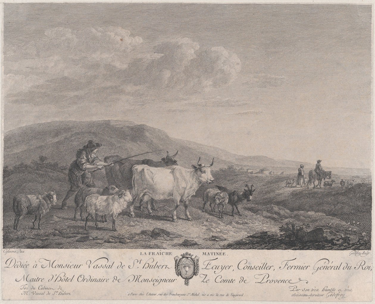 Der frische Morgen, spätes 18., frühes 19. Jahrhundert von Francois Godefroy