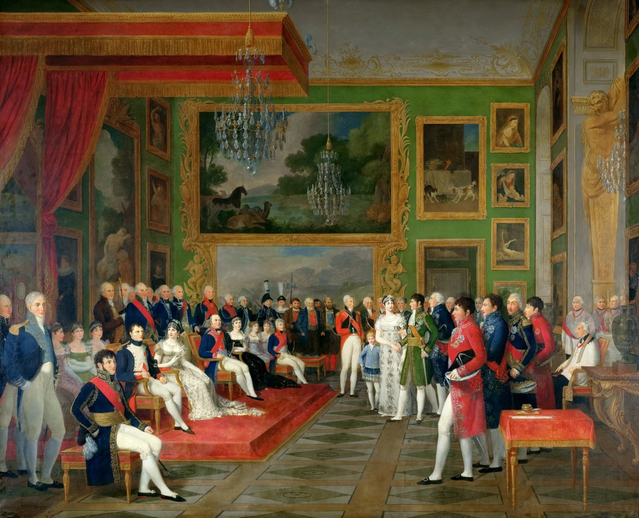 Hochzeit von Prinz Eugène de Beauharnais und Prinzessin Augusta von Bayern, 13. Januar 1806 von Francois Guillaume Menageot