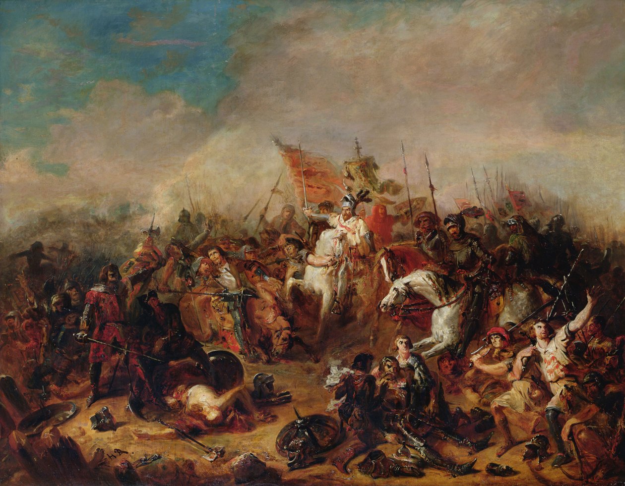 Die Schlacht von Hastings 1066 von Francois Hippolyte Debon