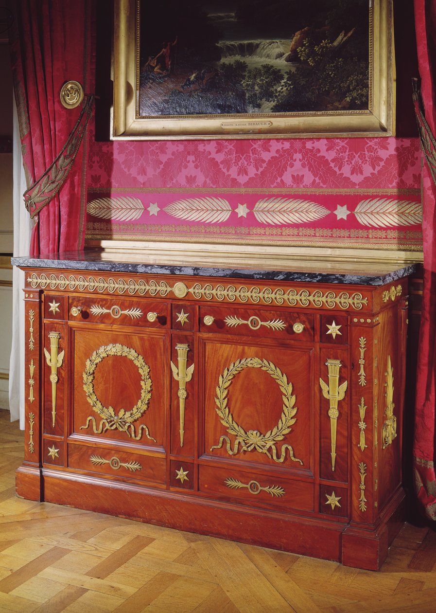 Kommode im Ersten Empire-Stil, 1804-15 (Akazie, Marmor und vergoldete Bronze) von Francois Honore Georges Jacob Desmalter