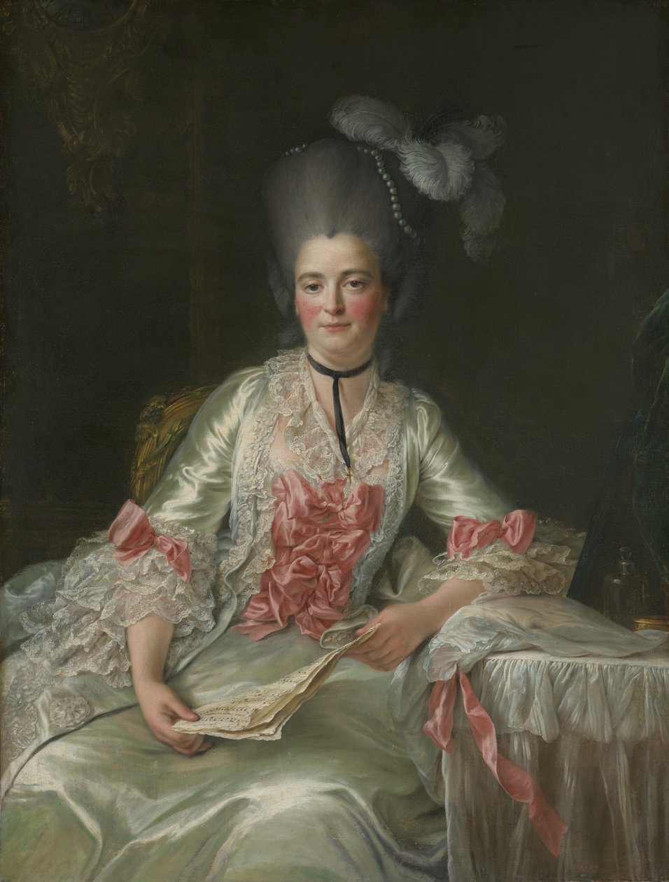 Marie Rinteau, genannt Mademoiselle de Verrières, 1761 von Francois Hubert Drouais