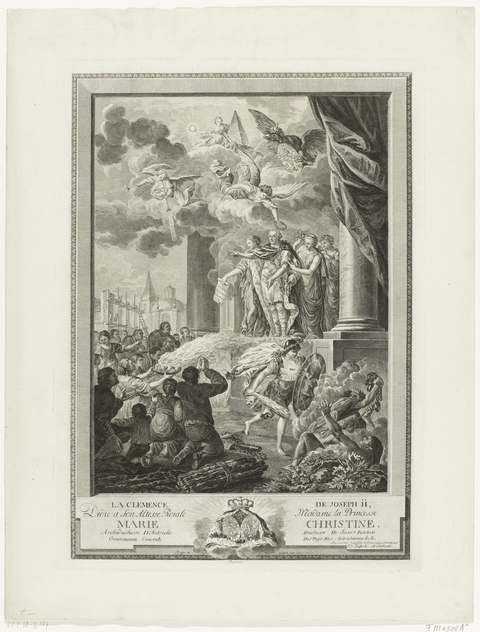 Die Gnade von Joseph II., graviert von Mathias de Sallieth von Francois Joseph Pfeiffer