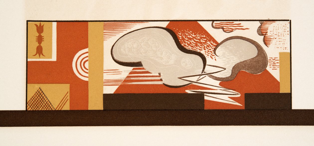 Grafische Illustration aus Prométhée Enchaîné von Aeschylus, veröffentlicht 1941 von Francois Louis Schmied