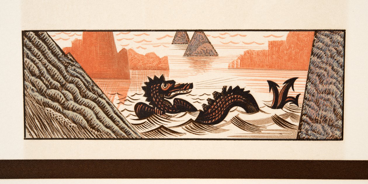 Grafische Illustration aus Prométhée Enchaîné von Aeschylus, veröffentlicht 1941 von Francois Louis Schmied