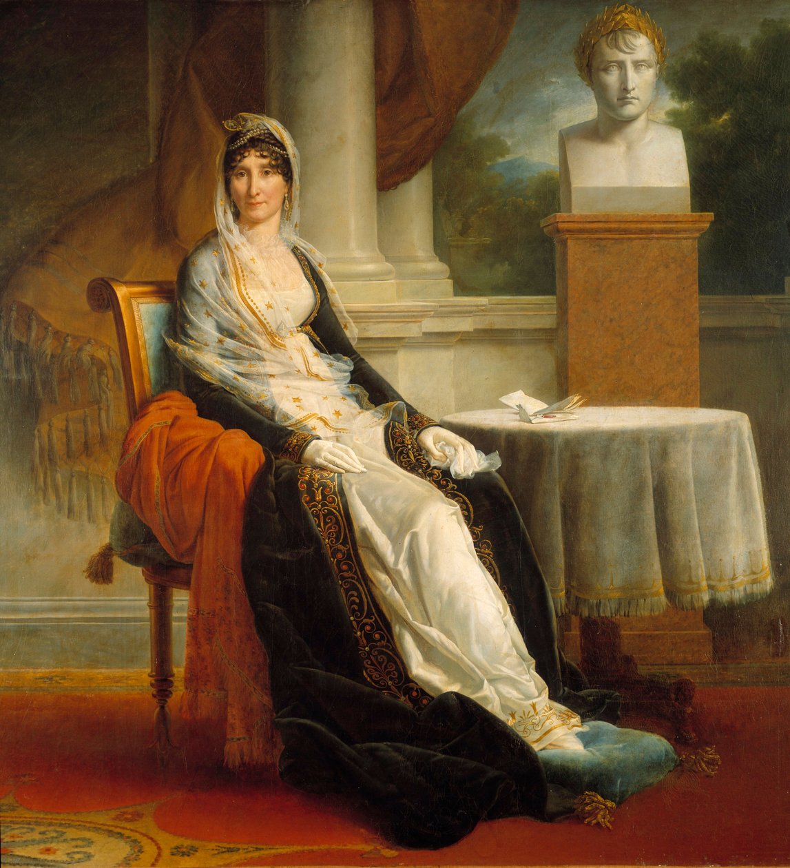 Ganzkörperporträt von Laetitia Bonaparte (Letizia Maria Ramolino) von Baron François Pascal Simon Gérard