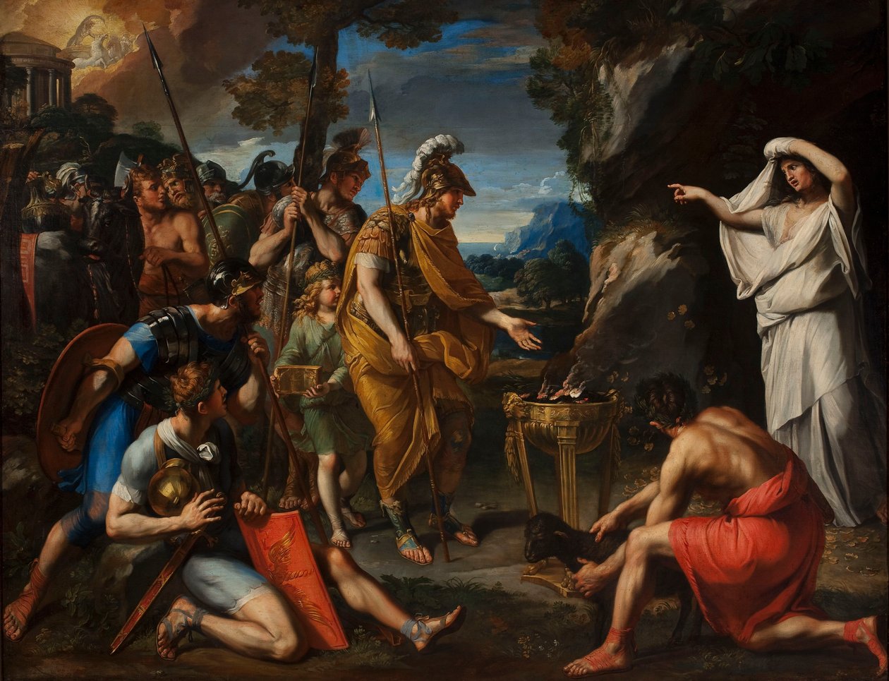Aeneas und die Kumeische Sibylle von Francois Perrier