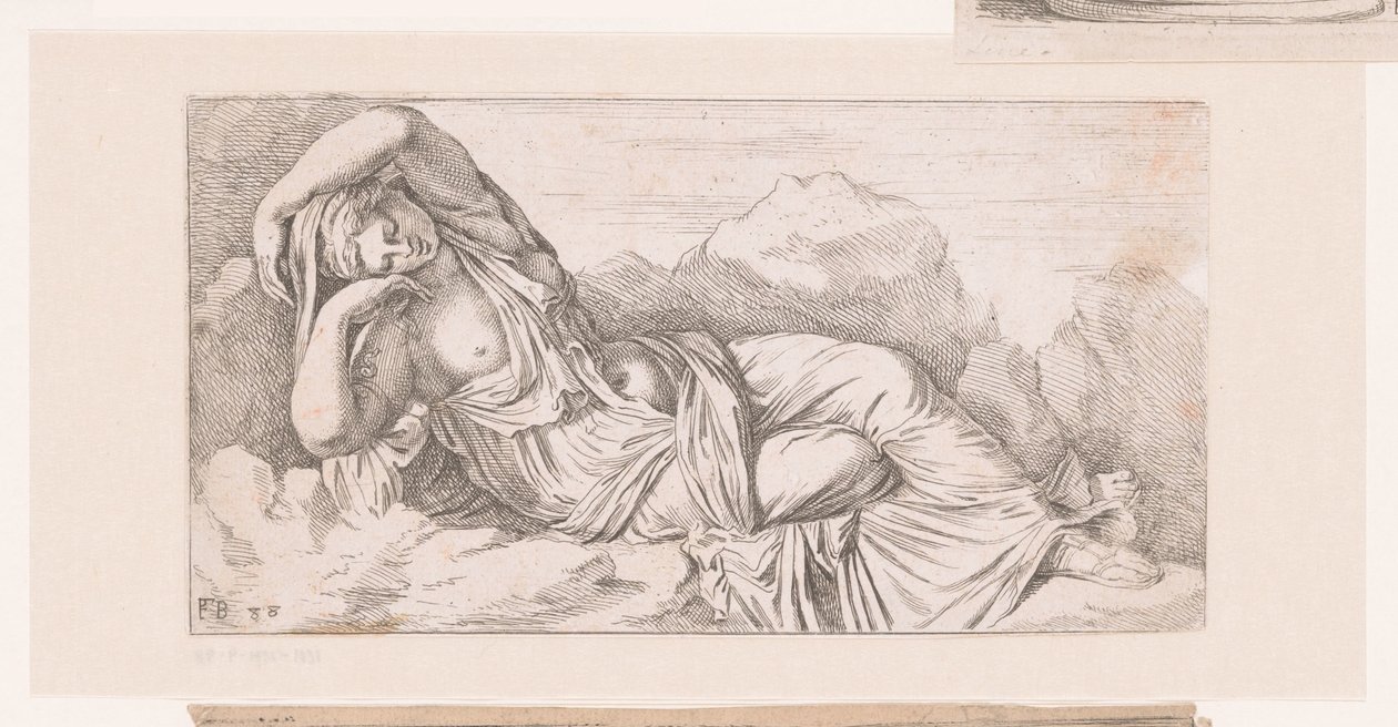 Statue der liegenden Kleopatra von Francois Perrier