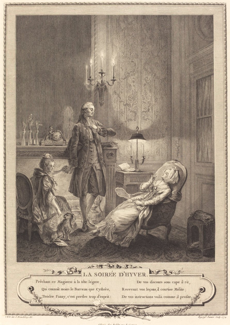 Der Winterabend von Francois Robert Ingouf after Sigmund Freudenberger