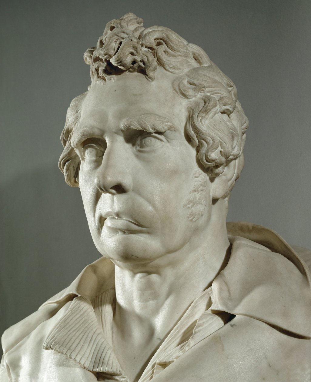 Porträt des Malers Louis David (Marmor) von Francois Rude