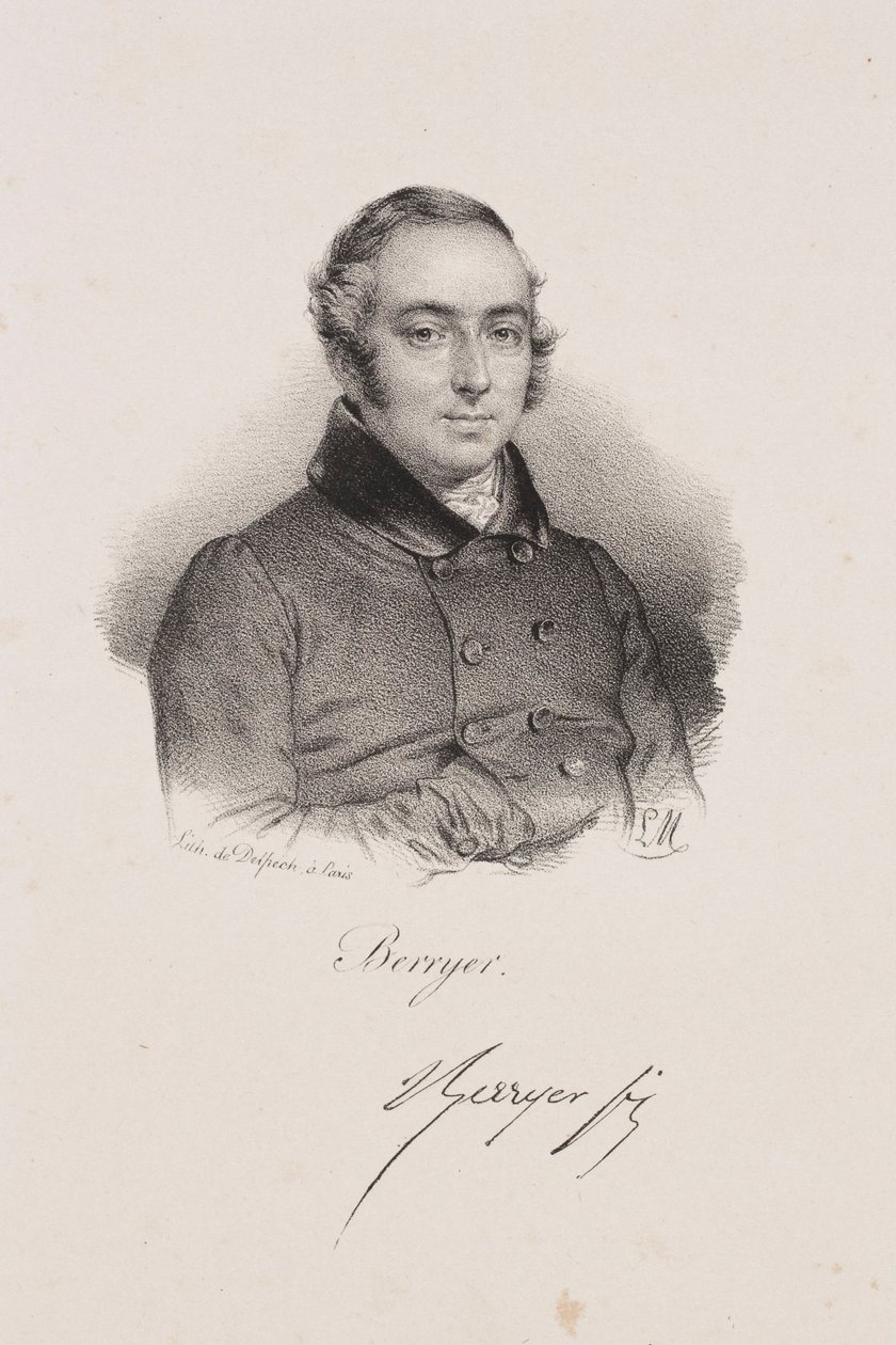 Porträt des Politikers Pierre-Antoine Berryer von Francois Seraphin Delpech