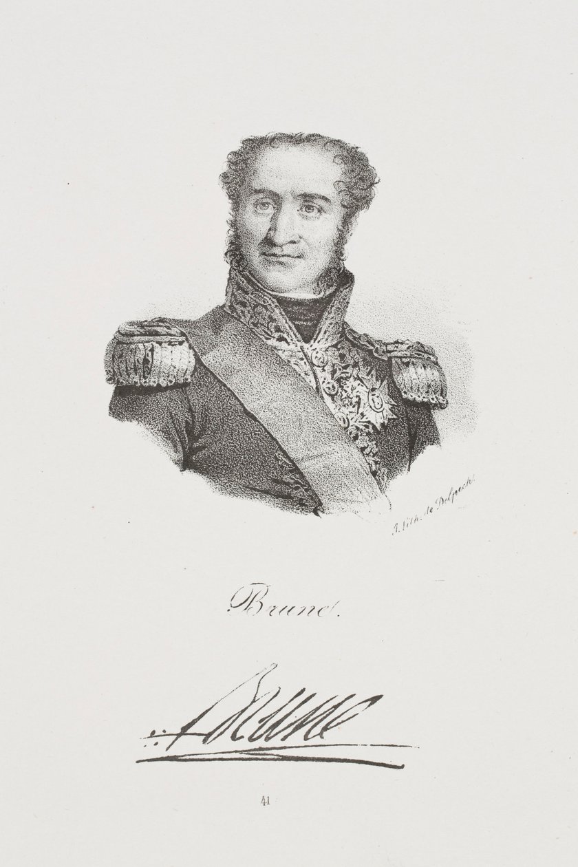 Porträt von Marschall Guillaume Brune von Francois Seraphin Delpech