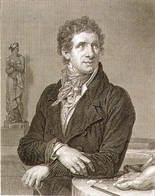 Porträt von Antonio Canova (1757-1822) von Francois Xavier (after) Fabre