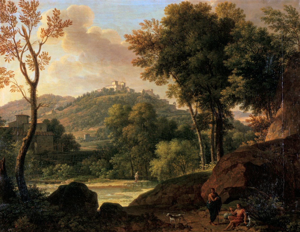Die Landschaft um Florenz, Italien, spätes 18. bis frühes 19. Jahrhundert von Francois Xavier Fabre
