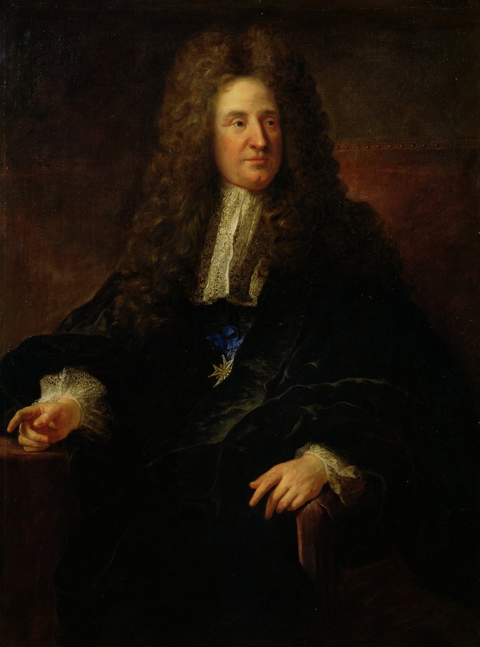 Porträt von Jules Hardouin Mansart (1646-1708) von Jean-François de Troy