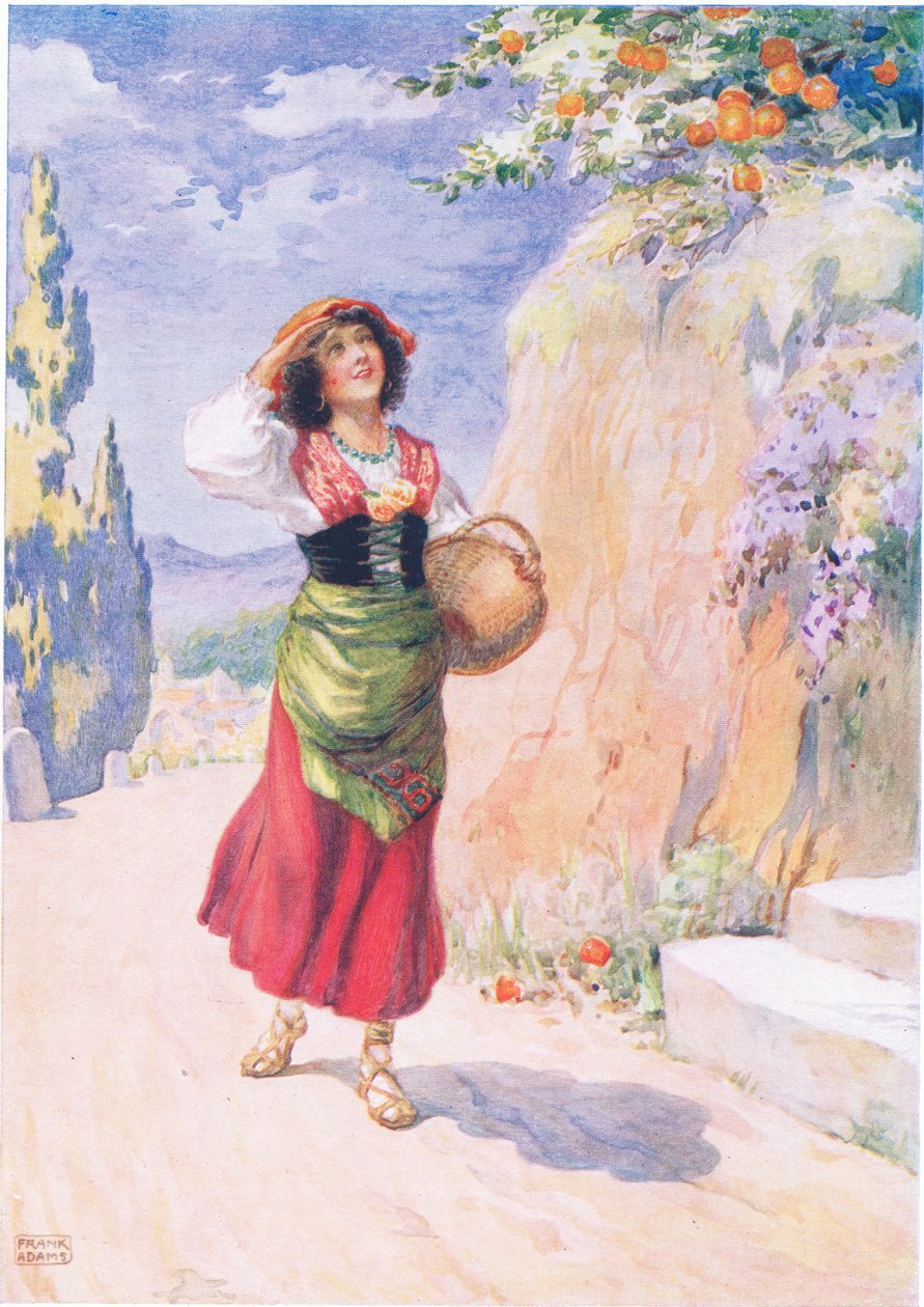 Pippa Passes, aus Pippa Passes von Robert Browning (1812-89) illustriert in Kindererzählungen von den Dichtern von M.B. Belgrave und H. Hart von Frank Adams