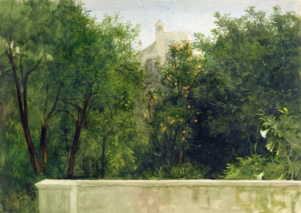 Ein italienischer Garten von Frank Dicksee