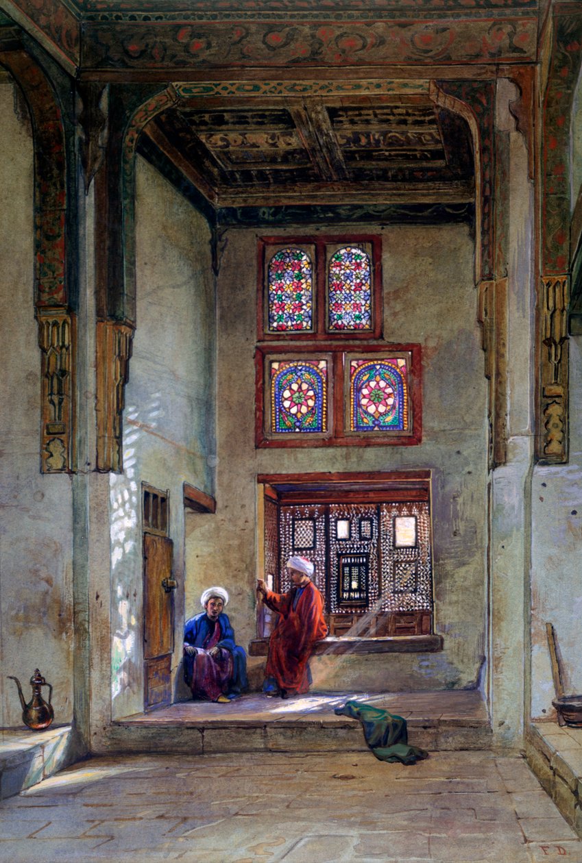 Empfangsraum, Memlook Radnau Beys Haus, Kairo, 1873 von Frank Dillon