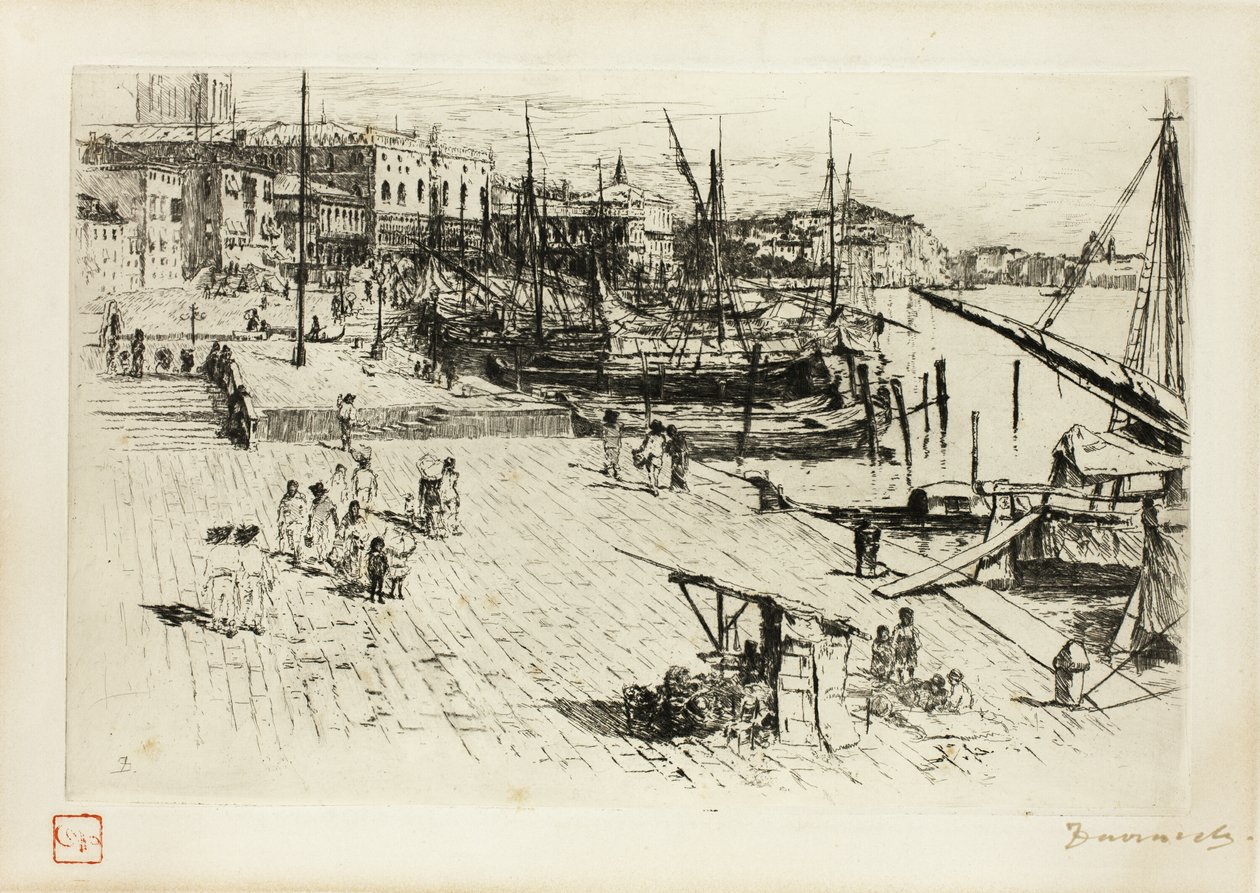 Die Riva, Blick auf den Großherzoglichen Palast von Frank Duveneck