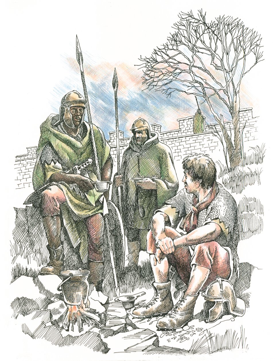 Römische Soldaten, 2. Jahrhundert, ca. 1990-2010 von Frank Gardiner
