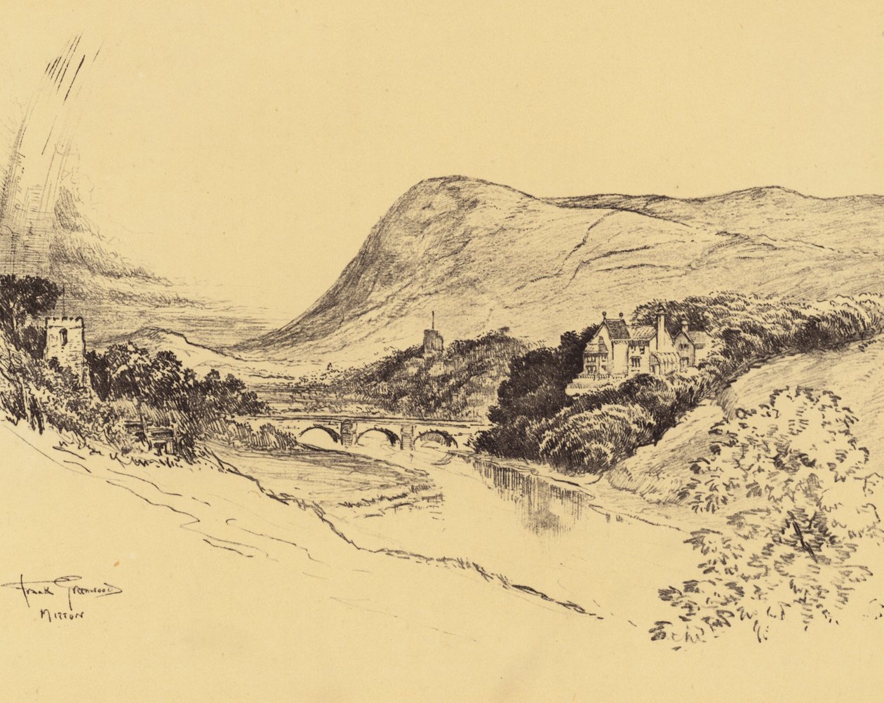 Ribblesdale und Pendle Hill von Frank Greenwood