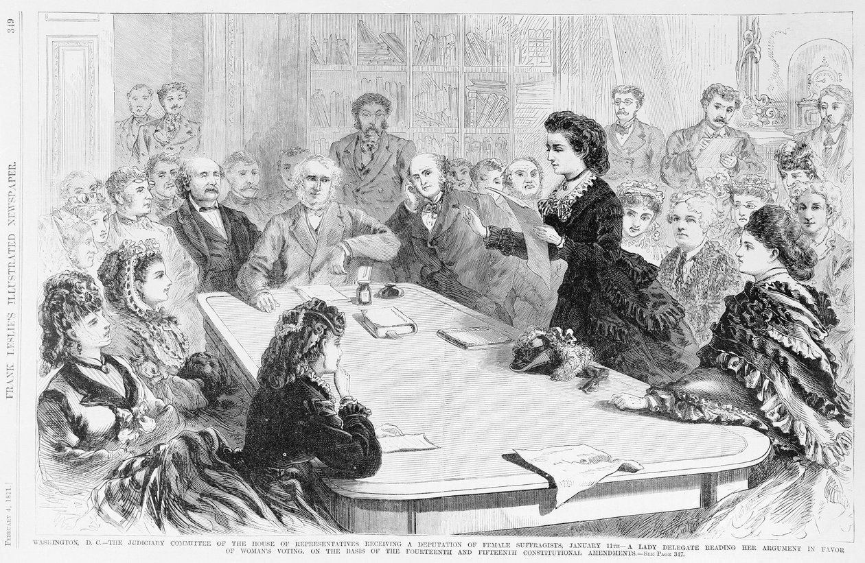 Washington D.C. Der Justizausschuss..., aus Frank Leslies Illustrierter Zeitung, 1871 von Frank Leslie