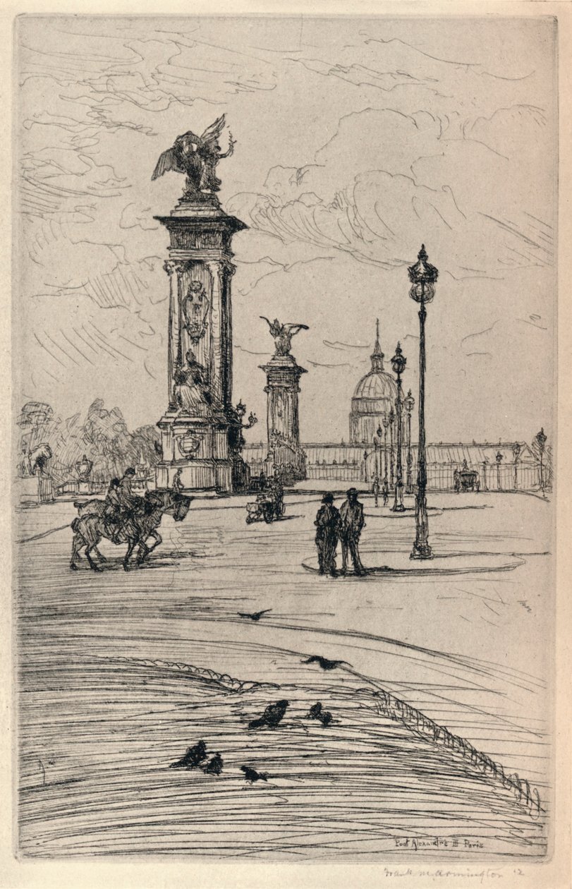 Die Pont Alexandre III, 1915 von Frank Milton Armington