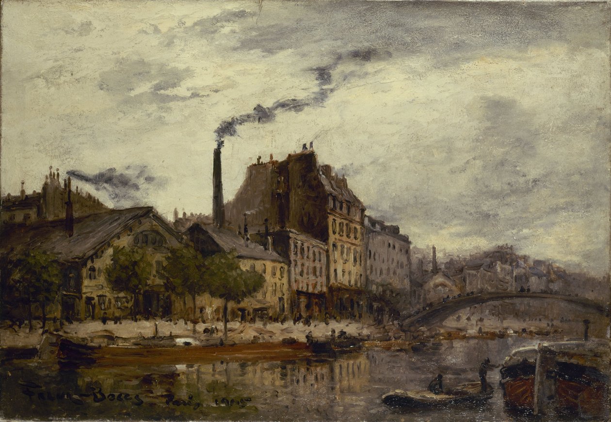 Canal Saint-Martin, Quai de Valmy von Frank Myers Boggs