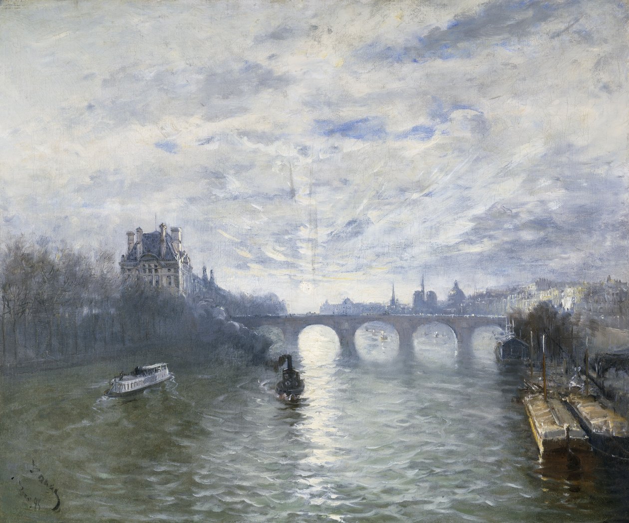 Die Paris Royale an der Seine von Frank Myers Boggs