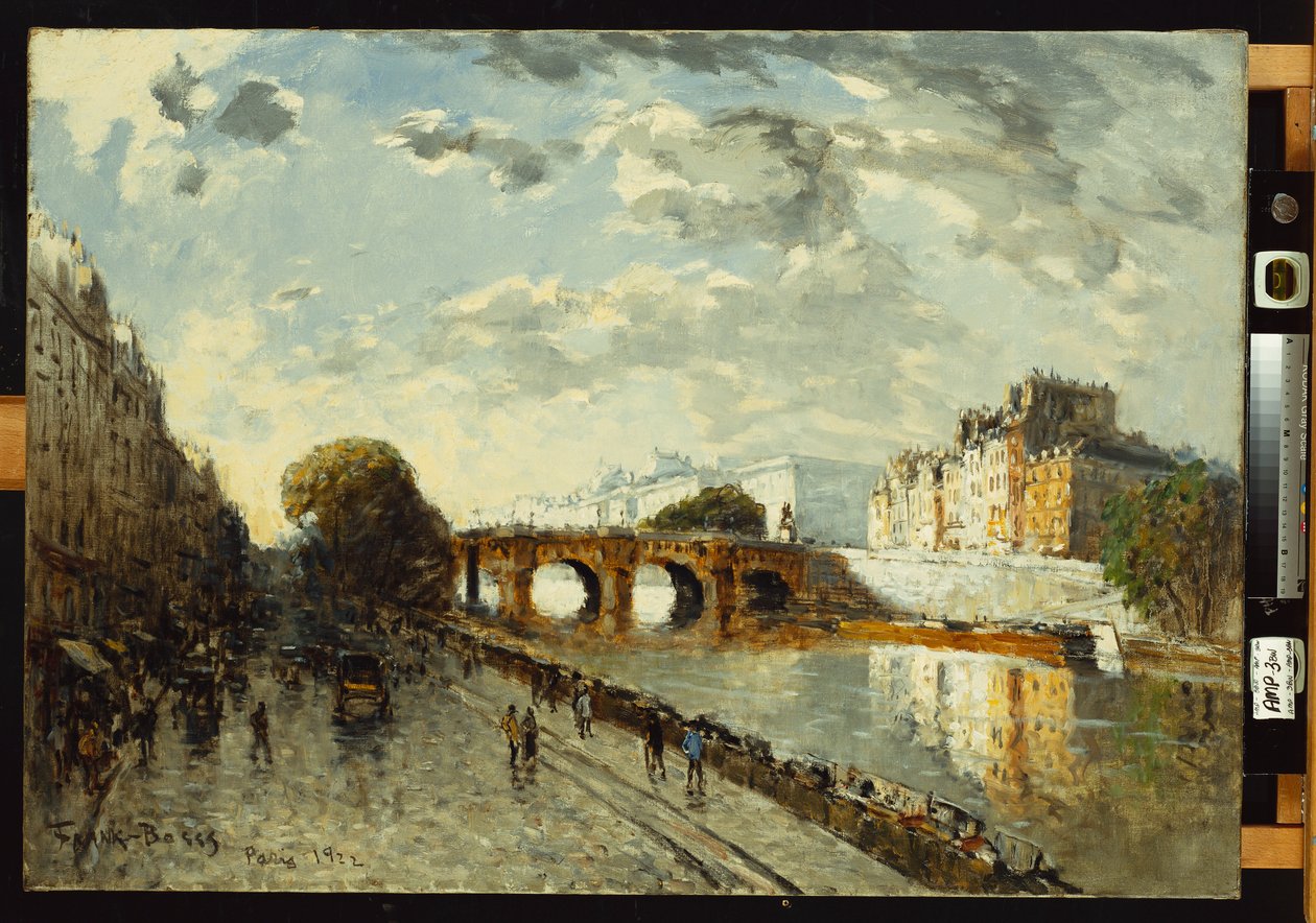 Die Seine in Paris, Quai des Augustins, 1922 von Frank Myers Boggs