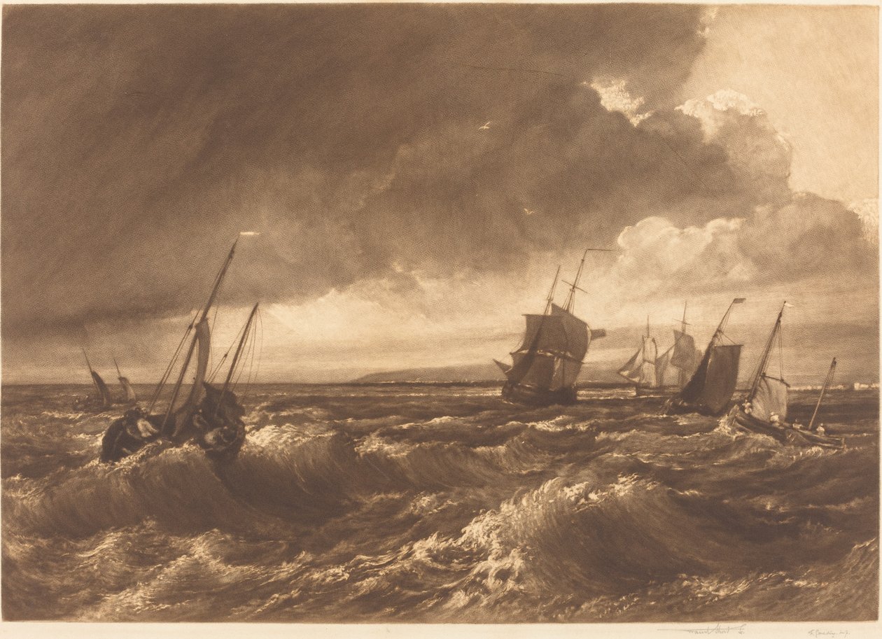 Die Mündung der Themse, Isle of Sheppey in der Ferne, 1891 von Frank Short