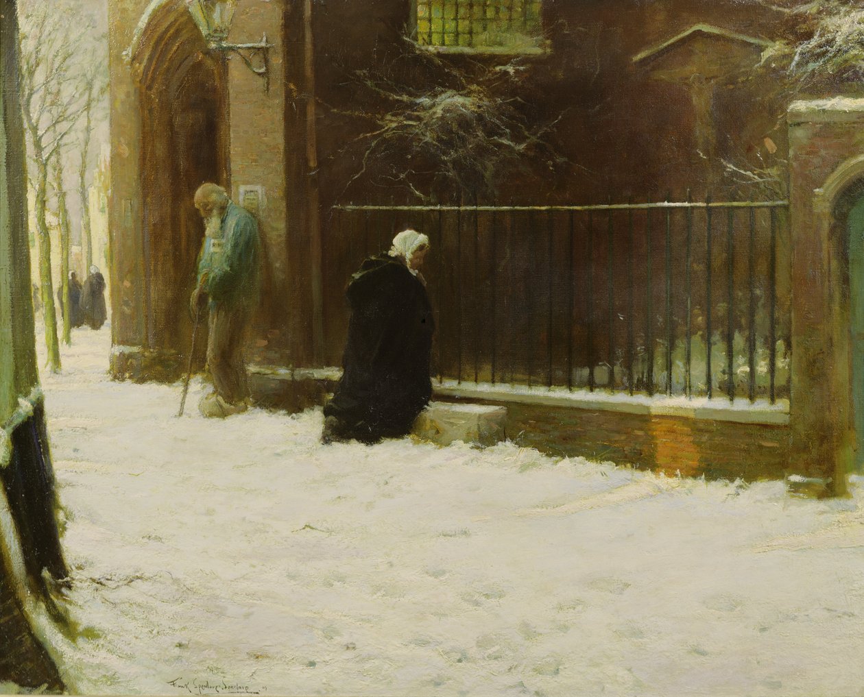 Vor der Kirche von Frank Spenlove Spenlove