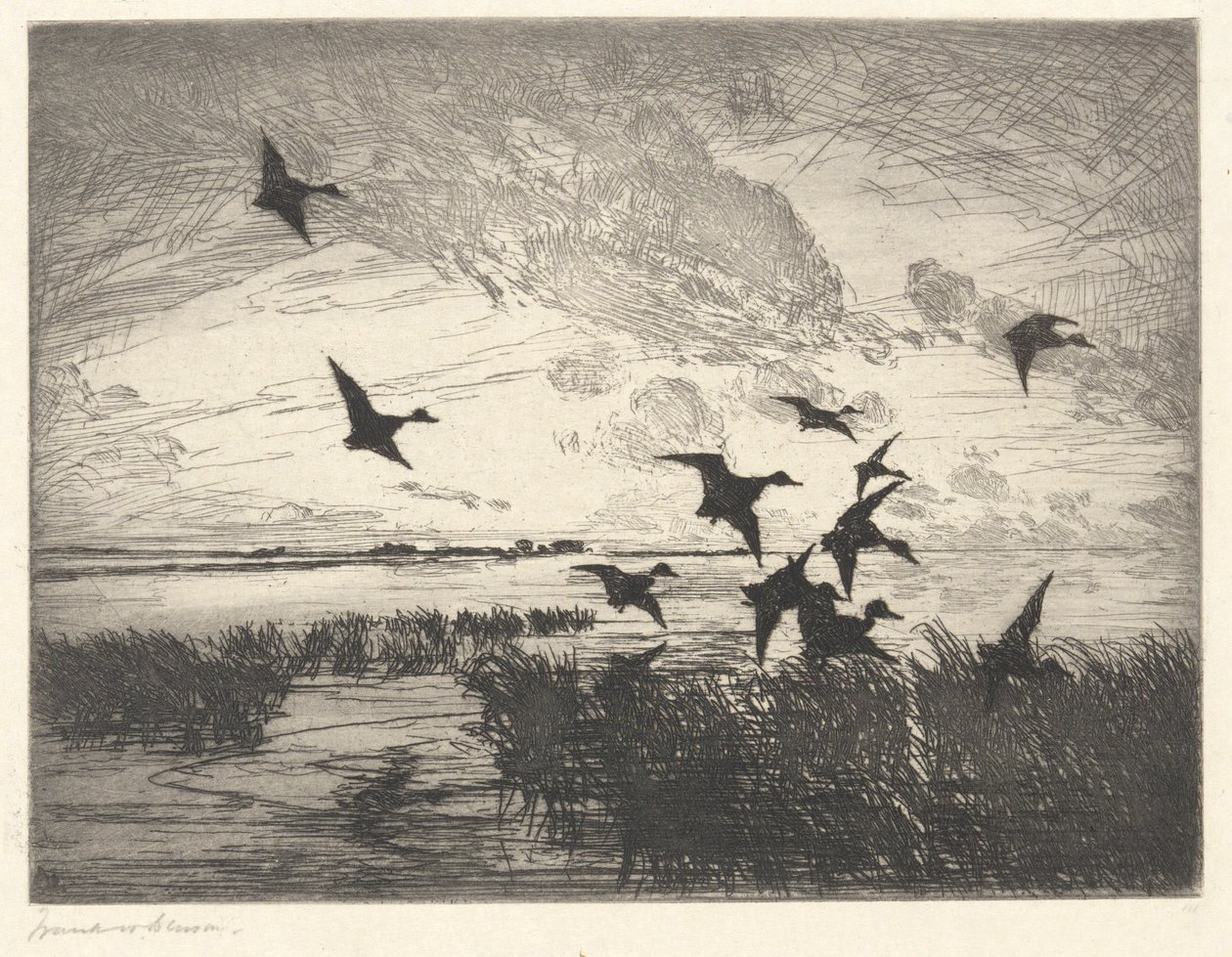 Nach Sonnenuntergang von Frank Weston Benson