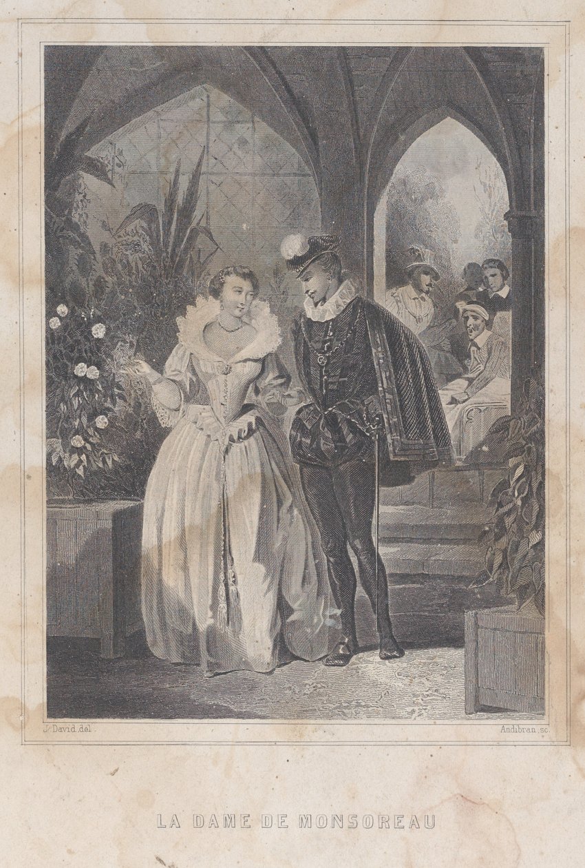 Die Dame von Monsoreau, 1830-65 von François Adolphe Bruneau Audibran