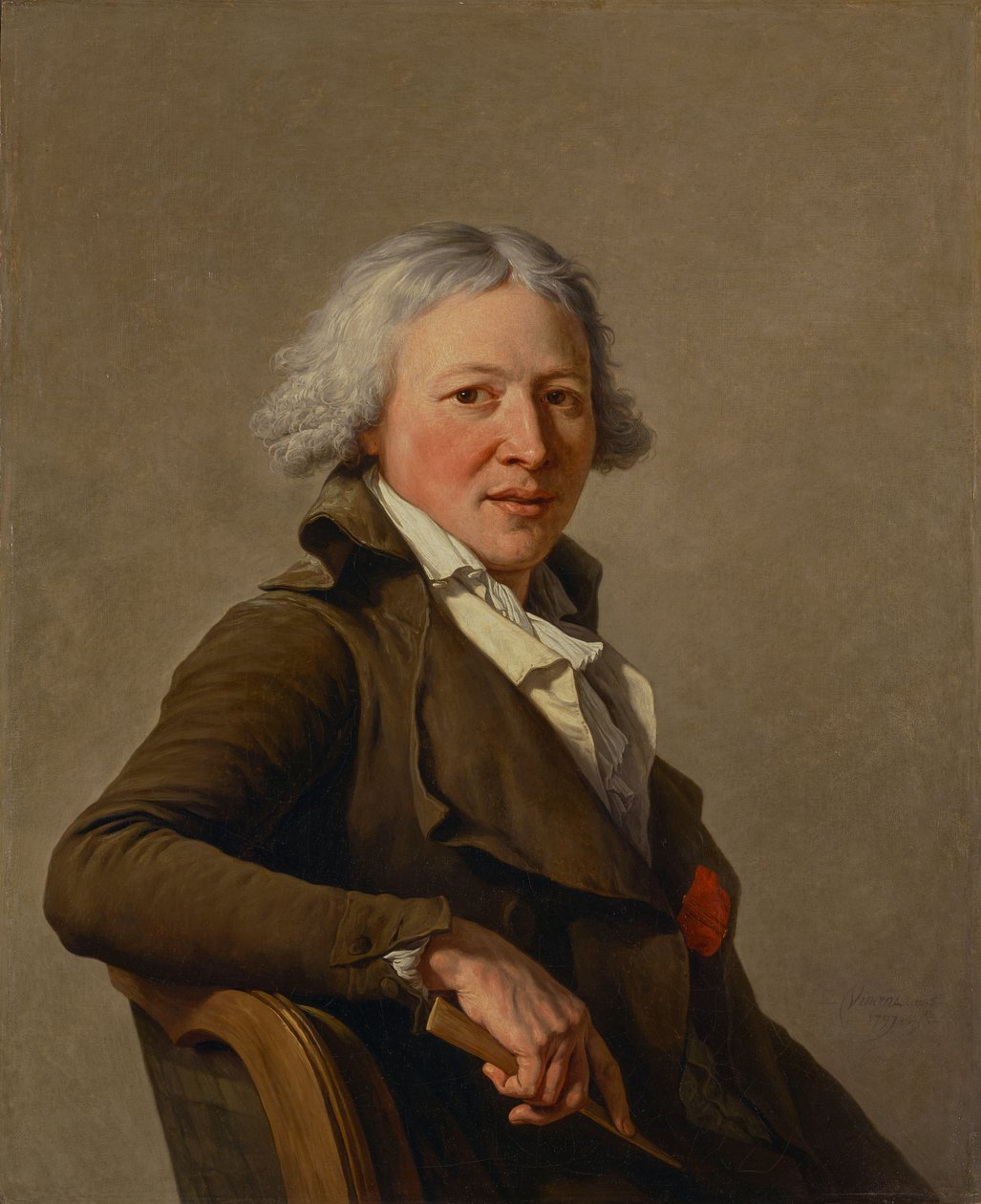 Porträt des Bildhauers Roland von François-André Vincent
