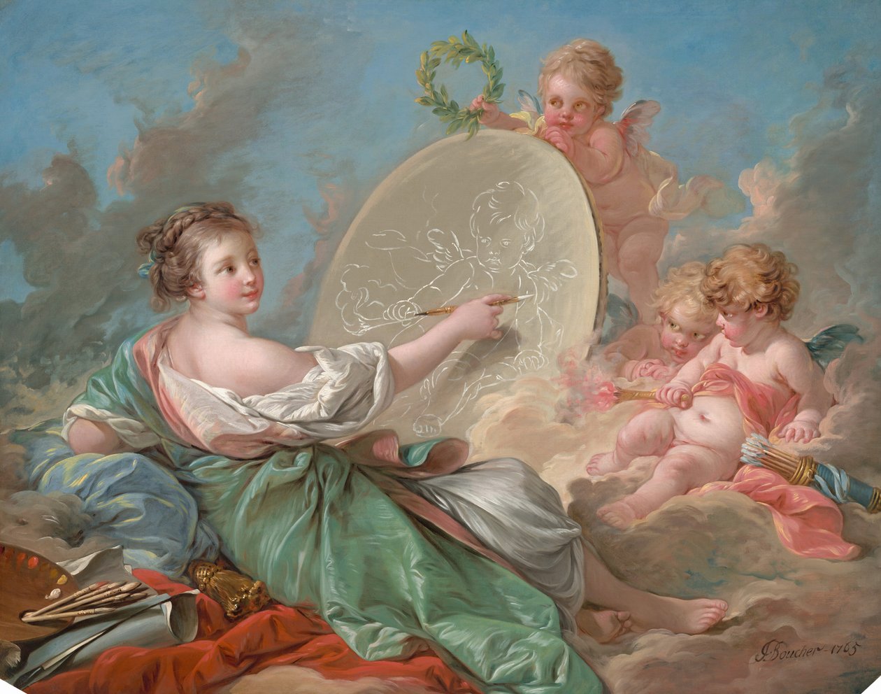 Allegorie der Malerei von François Boucher