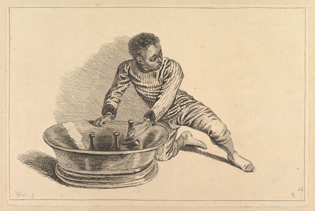 Afrikaner entfernt Flaschen aus einem Kühler, 18. Jahrhundert von François Boucher