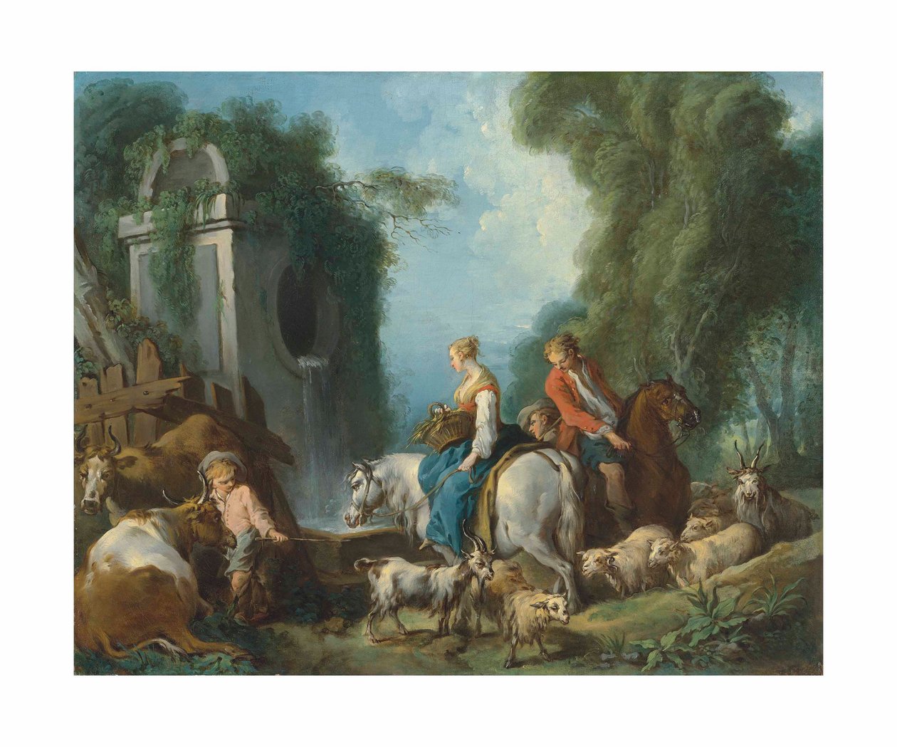Boucher - Pastorale an der Quelle von François Boucher