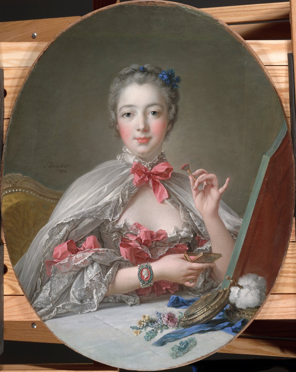 Madame de Pompadour bei ihrer Toilette, ca. 1760 von François Boucher