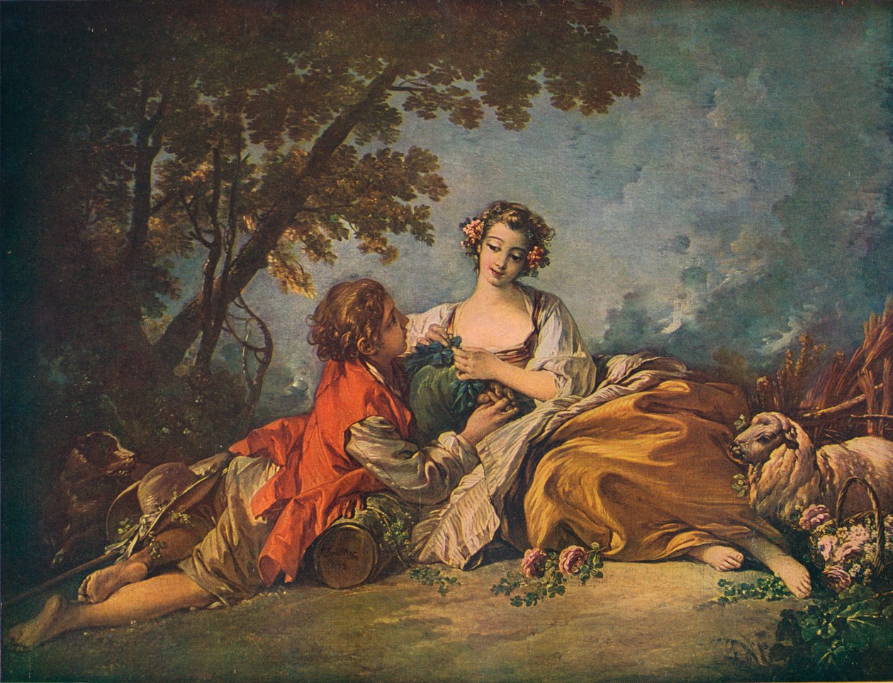 Pastorales Motiv, 18. Jahrhundert von François Boucher