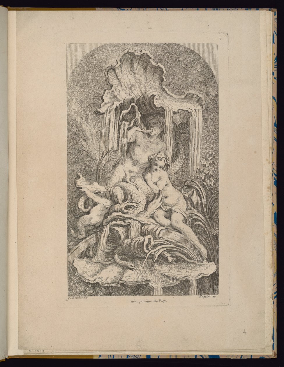 Platte 2, Sammlung von Brunnen von François Boucher