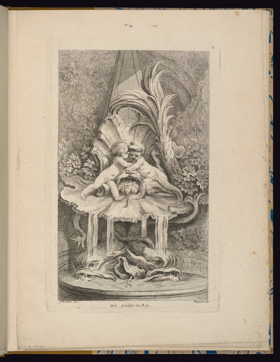 Tafel 3, Sammlung von Brunnen von François Boucher