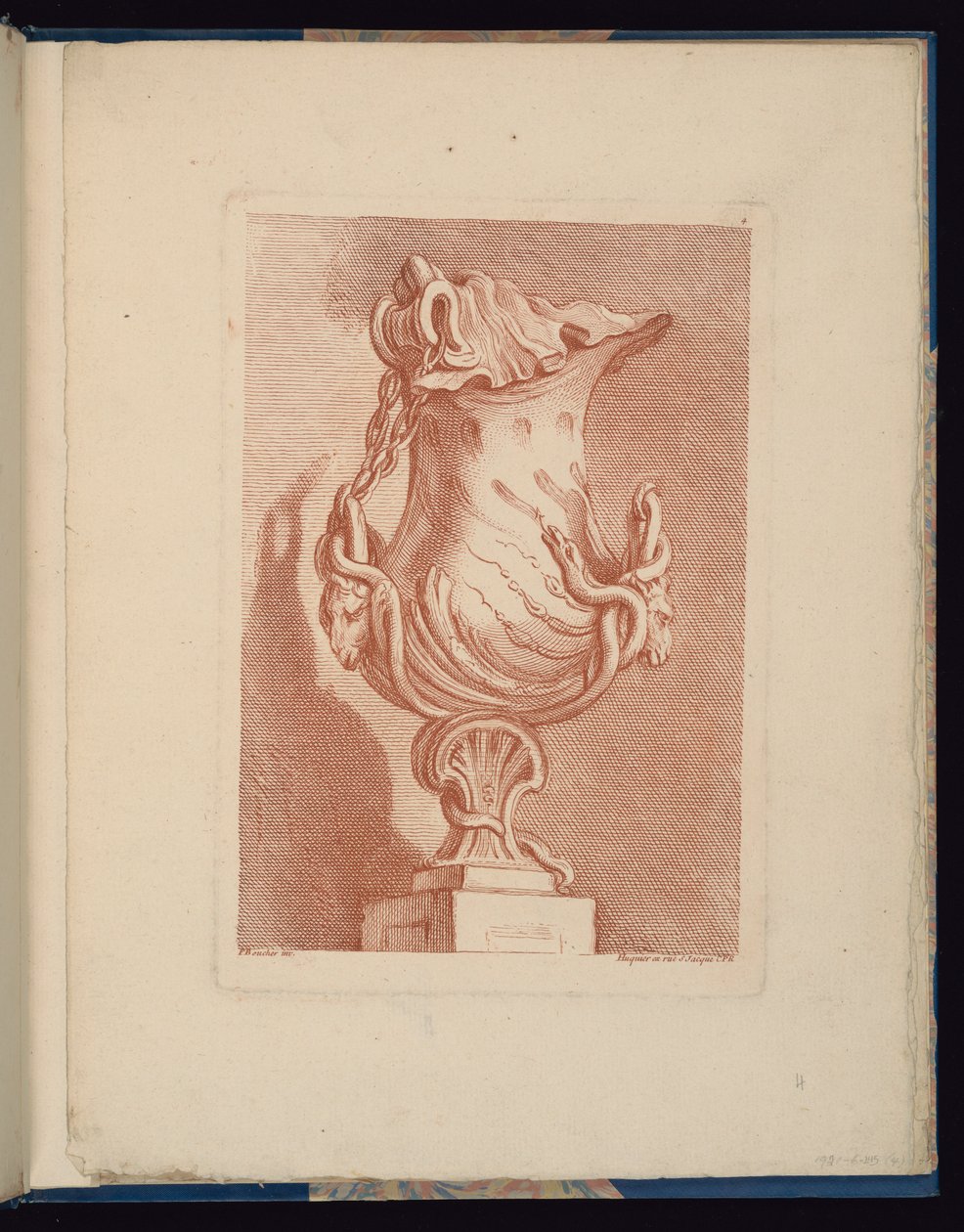 Tafel 4, Buch der Vasen von François Boucher