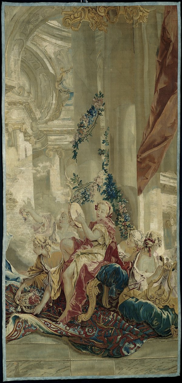 Psyches Eintritt in Cupids Palast aus der Geschichte von Psyche von François Boucher